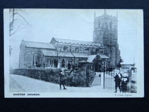 Lincolnshire CAISTOR St Peter & St Paul Church c1905 Postcard by T. Clark