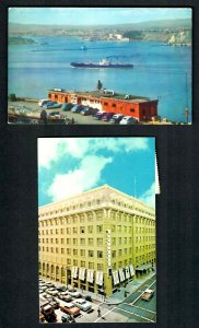 PXi  Calif.2 pcs.Bellevue Hotel, Chew Restaurant, Autos 1950s-1960s Side-Cycle