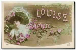 Old Postcard Fancy Louise Surname