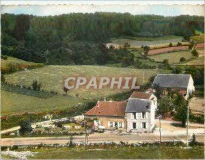 Postcard Modern Plane Plainefas Top (Nievre) Cafe Restaurant Maladier