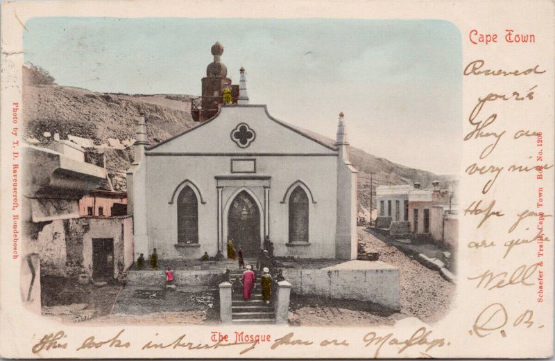 The Mosque Cape Town South Africa Schaefer & Traill Postcard E71 *as is