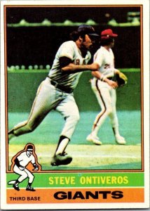 1976 Topps Baseball Card Steve Ontiveros San Francisco Giants sk13457