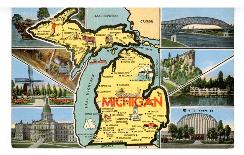 MI - Michigan Map