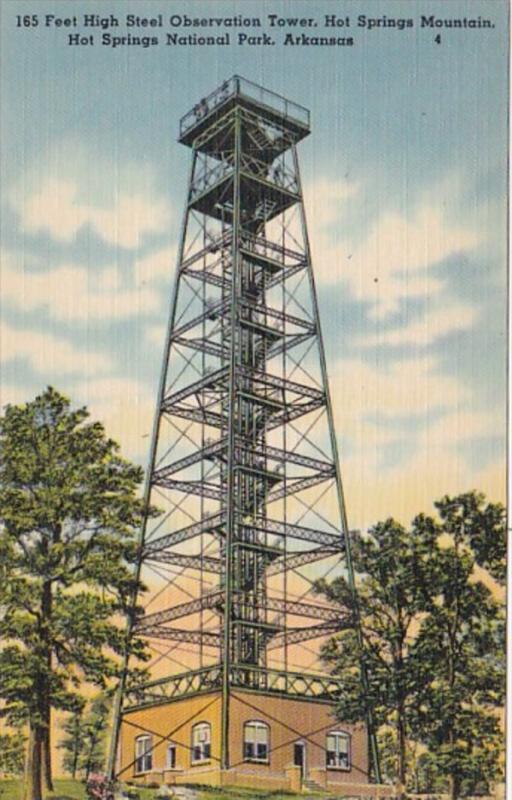 Arkansas Hot Springs 165 Feet High Steel Tower Hot Springs Mountain