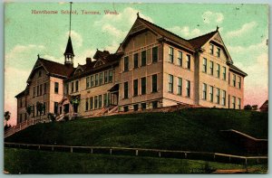 Hawthorne School Tacoma Washington WA 1910 DB Postcard Sprouse & Sons I9