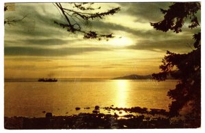 Sunset on English Bay, Vancouver, British Columbia, Used 1957