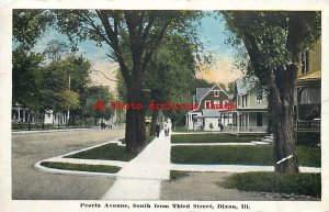IL, Dixon, Illinois, Peoria Avenue, South From Third Street, Kropp No 4315