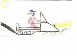 Snowmobile Expo 86 Fort Resolution, Northwest Territories, Child's Art D...