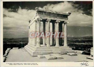 Postcard Modern Athens Temple D Athena Nice