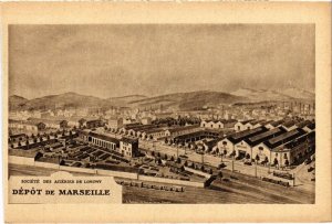 CPA MARSEILLE Depot de Marseille - Societe des Acieries de Longwy (1294727)