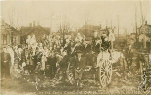 OH, Toledo, Ohio, Breaking Ground, South Church of Christ, Broadway Studio, RPPC