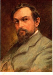 Painting Musical Portrait Claude-Achille Debussy