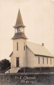 E79/ Rogers Ohio RPPC Postcard Columbiana County 1909 M.E. Church