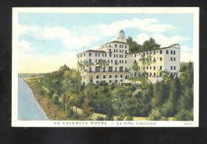 LA JOLLA CALIFORNIA LA VALENCIA HOTEL VINTAGE ADVERTISING POSTCARD