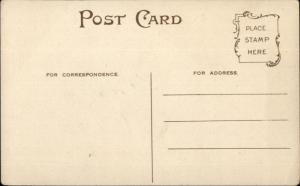 Couple on Steamer Boat w/ Binoculars 1908 Postcard