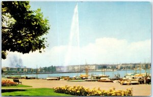 Postcard - La Rade and the Jet d'Eau - Geneva, Switzerland