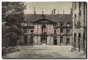 Old Postcard Paris Gobelins The national court and colbert Old Chapel