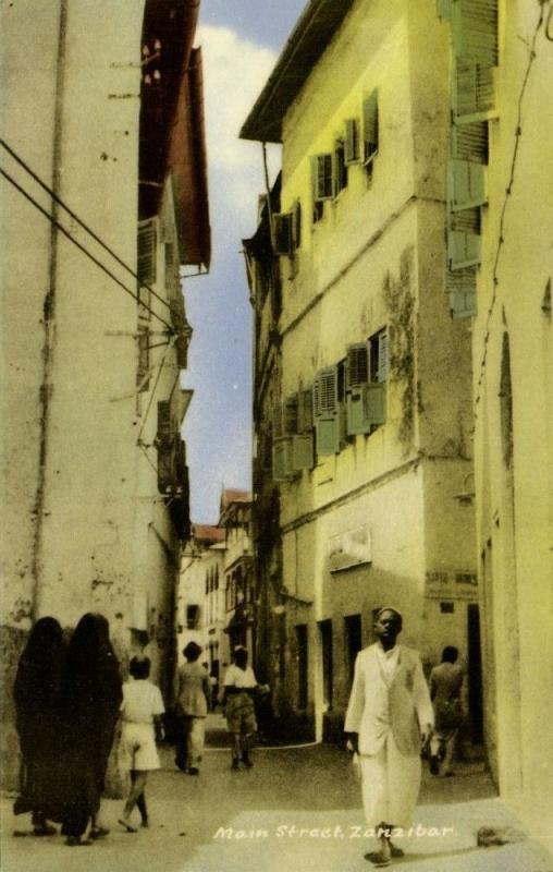 tanzania, ZANZIBAR, Main Street (1930s)