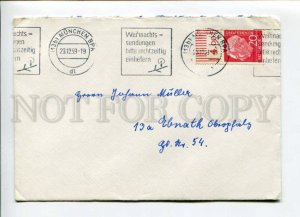 421716 GERMANY 1959 year Munchen ADVERTISING real posted COVER