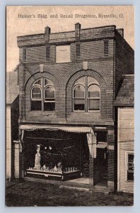 K4/ Byesville Ohio Postcard c1910 Cambridge Heiners Building Store 401