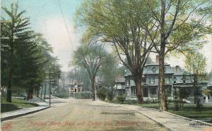 1908 BRATTLEBORO VERMONT Junction North Main Liinden Streets Robbins 4319