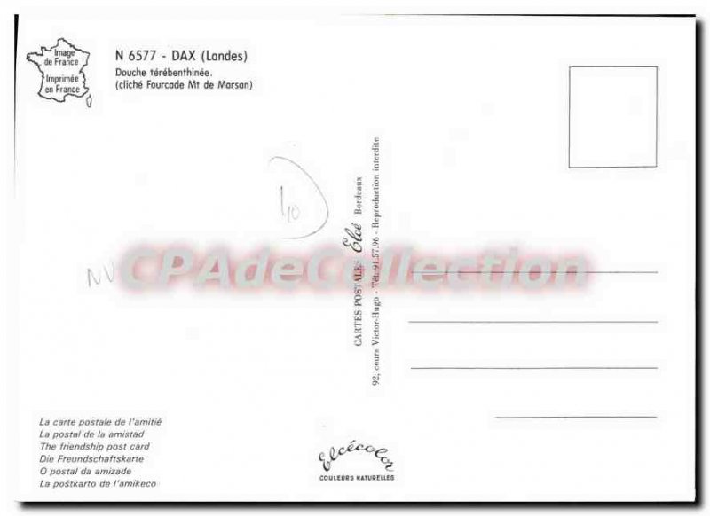 Modern Postcard Dax Shower turpentine