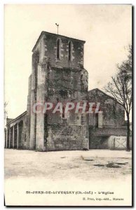 Old Postcard St Jean De L & # Liversay 39Eglise