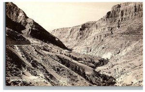 RPPC Sanborn Postcard Y-1568 Shell Canon. Hwy US 14 Wyoming