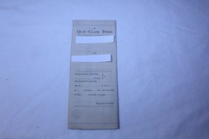 Vintage 1906 Quit Claim Deed with Notary Stamp Fenton, MI