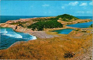 Postcard ROAD SCENE Cape Breton Nova Scotia NS AK2316