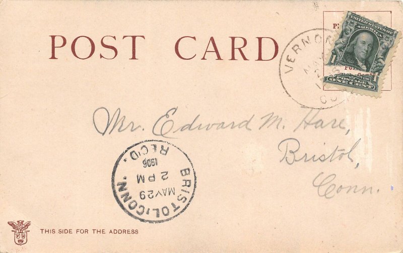 G70/ Patriotic Postcard c1910 Uncle Sam Installment 4 Postcard Set Huld Puzzle 4