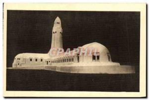 Old Postcard Douaumont Ossuary Lighthouse Rear Catholic Chapel Monument Army