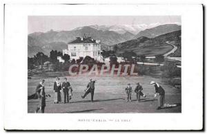 Old Postcard Monte Carlo Golf