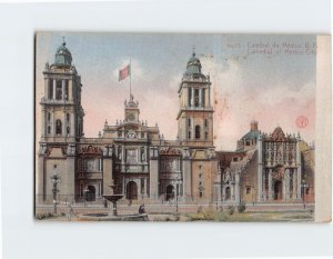 Postcard Cathedral of Mexico City, Mexico