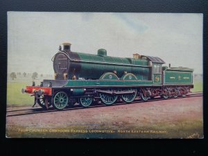 Steam Locomotive N.E.R. FOUR CYLINDER COMPOUND EXPRESS - Old Postcard