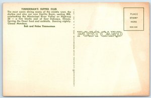 1968 E Dubuque IL Timmerman's Supper Club Mississippi River Bar Starlite PC A239