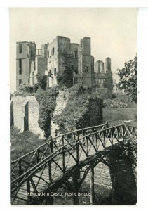 UK - England, Kenilworth Castle, Rustic Bridge