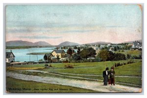 Panorama View McKinley Maine ME DB Postcard Y7