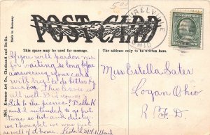 J22/ Circleville Ohio Postcard c1910 Memorial Hall Building 232