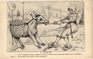 CPA ILE-de-RÉ - ah ' Fi d'garce! Vas-tu céder!! J'te f'rai vouere . (183827)