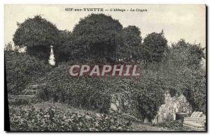 Old Postcard Gif Sur Vvette L & # 39Abbaye The Crypt