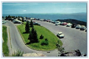 c1960 Parking Area Clingmans Dome Great Smokey Mountains Park Tennessee Postcard