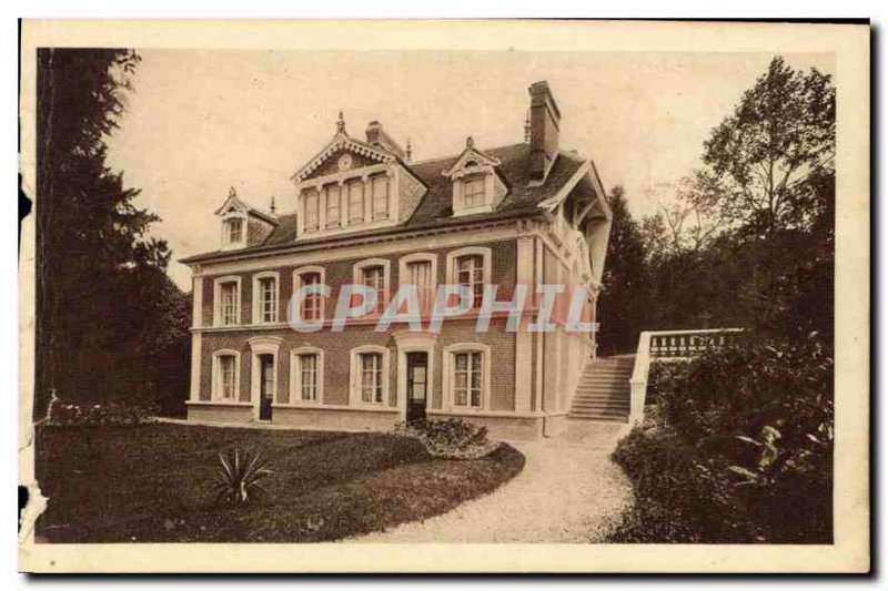 Old Postcard Les Buissonnets Facade and Terrace