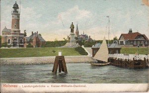 Holtenau, Germany, Lighthouse Leuchtturm, Kiel Canal, Harbor, Monument 1910