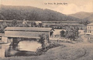 St Jovite Quebec Canada Le Pont Covered Bridge Vintage Postcard AA53492