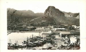 1950s Guymas Mexico Sonora Waterfront RPPC real photo postcard 6562