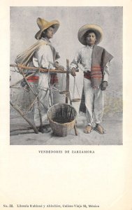 Mexico Vendedores de Zarzamora Blackberry Sellers Vintage Postcard AA110306