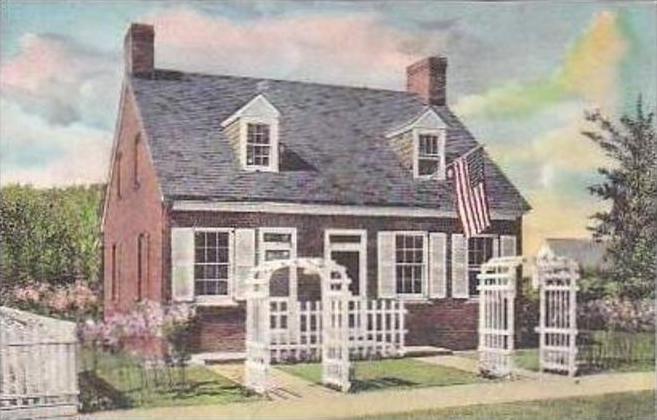 Michigan Dearborn Barbara Fritchie House Handcolored Albertype