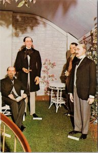 Garden Literature Writers Dickens Andersen Burns Kipling Wax Museum Postcard E79