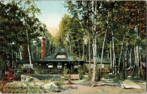 Moosehead Lake Me Maine Kineo Cottage Antique Postcard Vintage WOB Vintage PM 